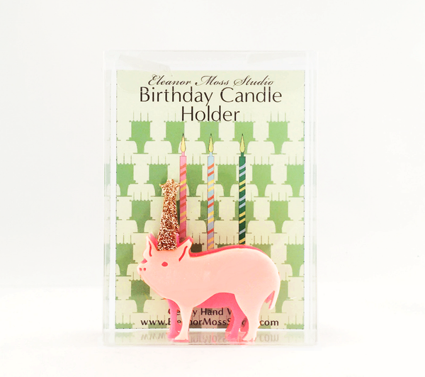Pig Birthday Candle Holder