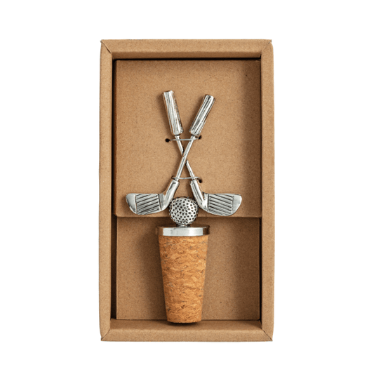 Clubs Metal Bottle Stopper