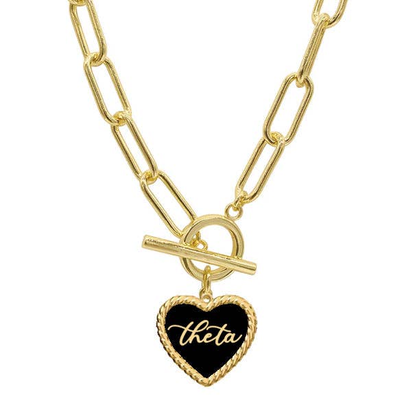 KD Heart Charm Necklace
