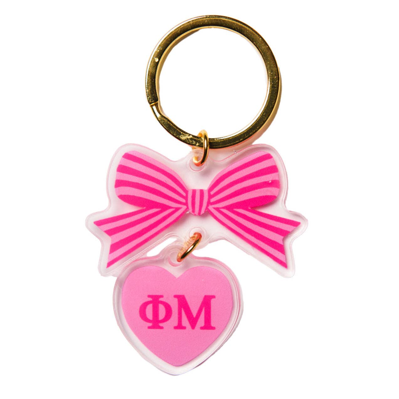 Bow Keychain - Tri Delta