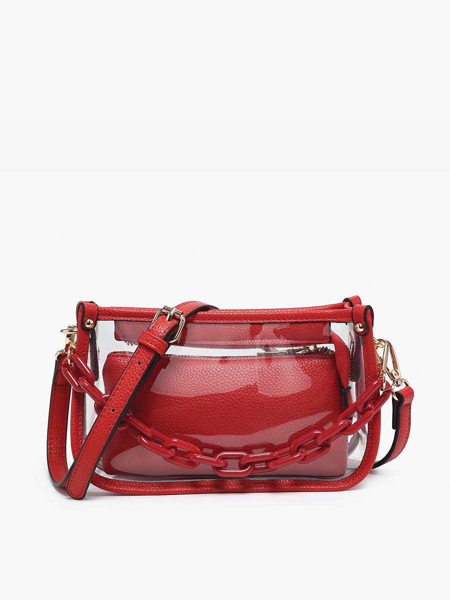 Clear Crossbody w/ Chain