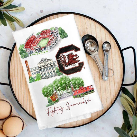 South Carolina Landmark Tea Towel