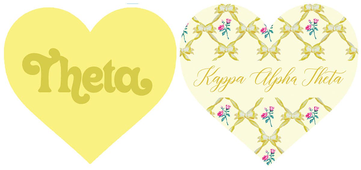 Tri Delta Heart Coaster