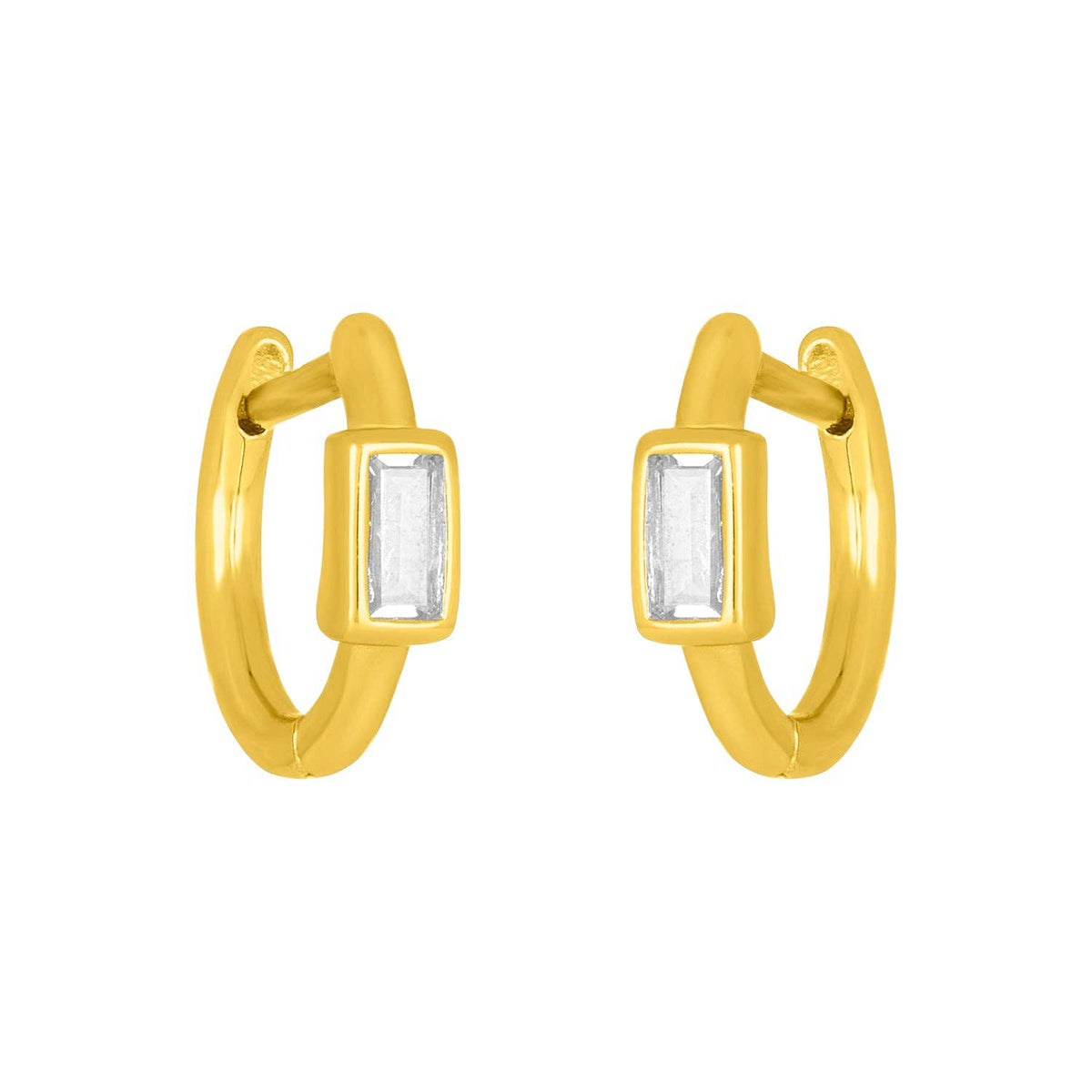 BRYNN BAGUETTE HUGGIES: GOLD
