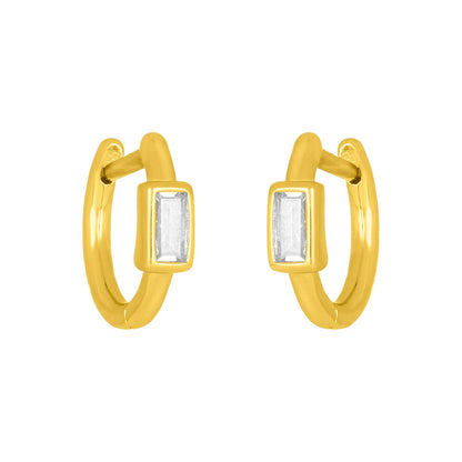 BRYNN BAGUETTE HUGGIES: GOLD