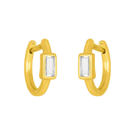 BRYNN BAGUETTE HUGGIES: GOLD