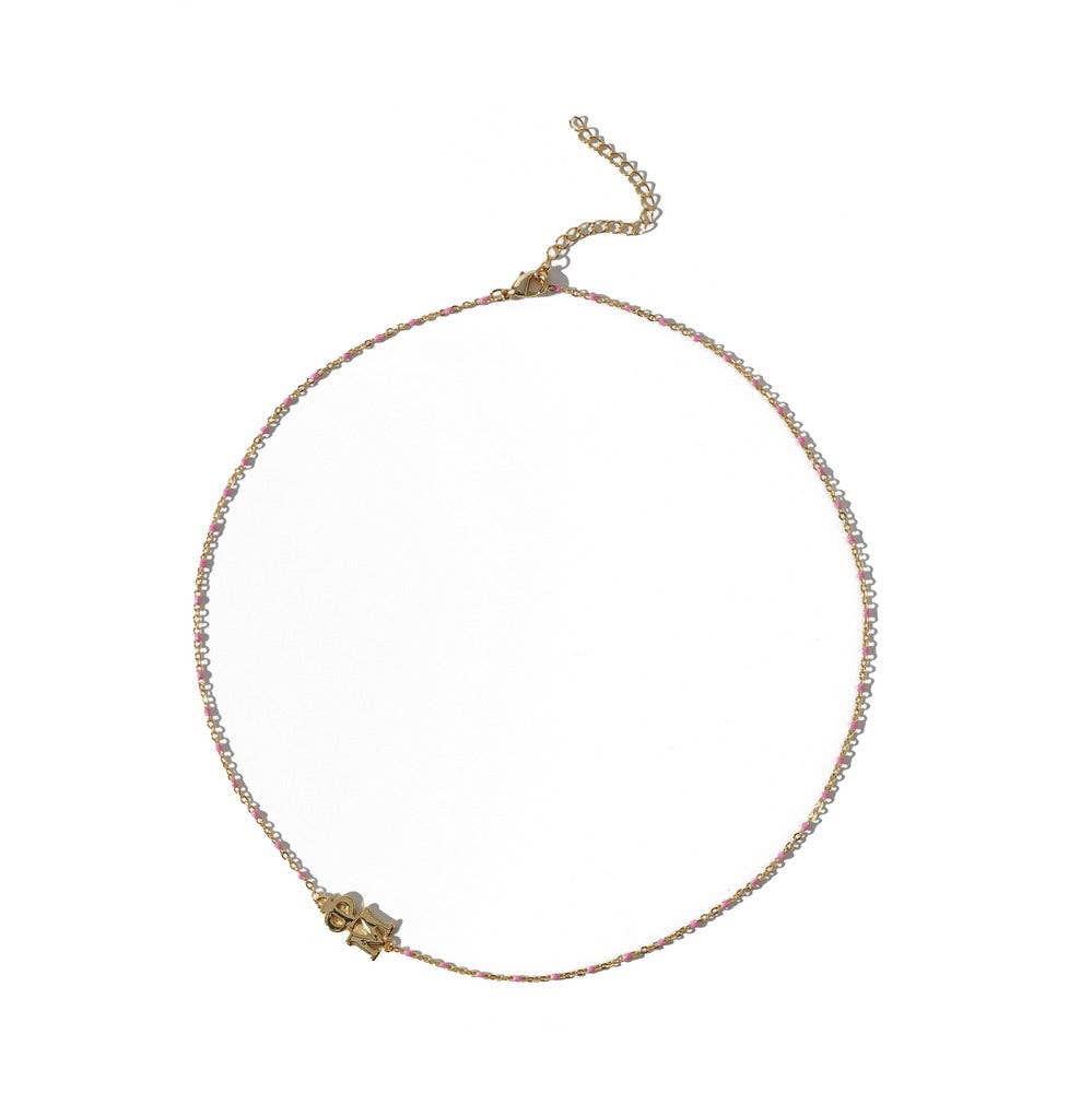 Phi Mu Side Necklace