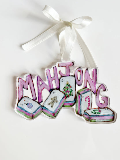 Mahjong Christmas Ornament
