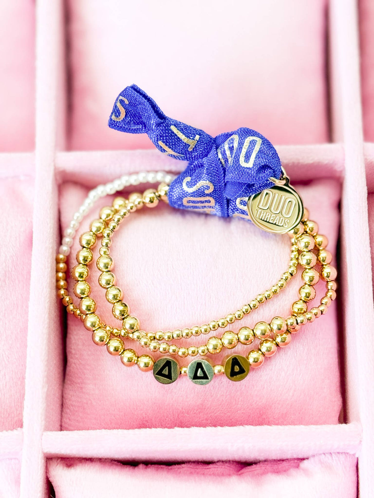 Tri Delt Gold Stack