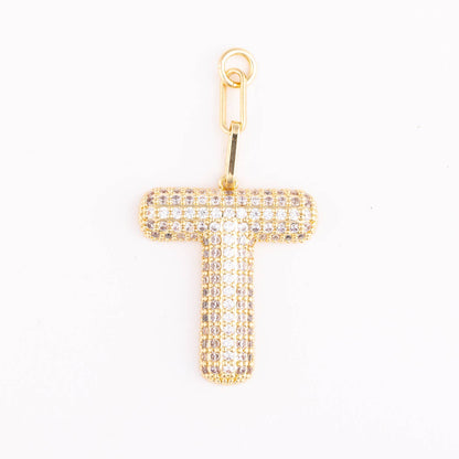 Bag Charm | Heather Initial: L