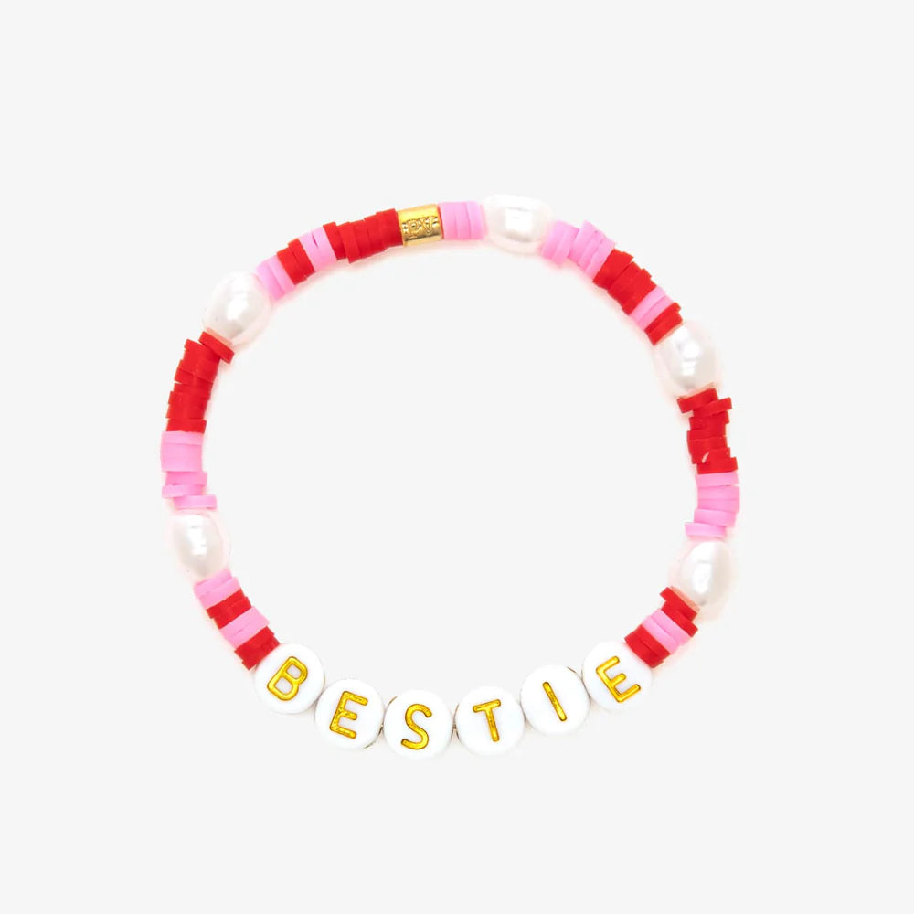 Love, Bestie Bead Stretch Bracet