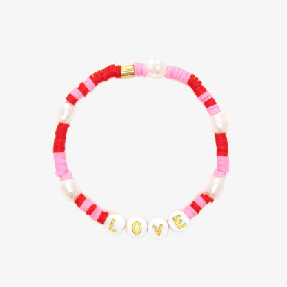 Love, Bestie Bead Stretch Bracet