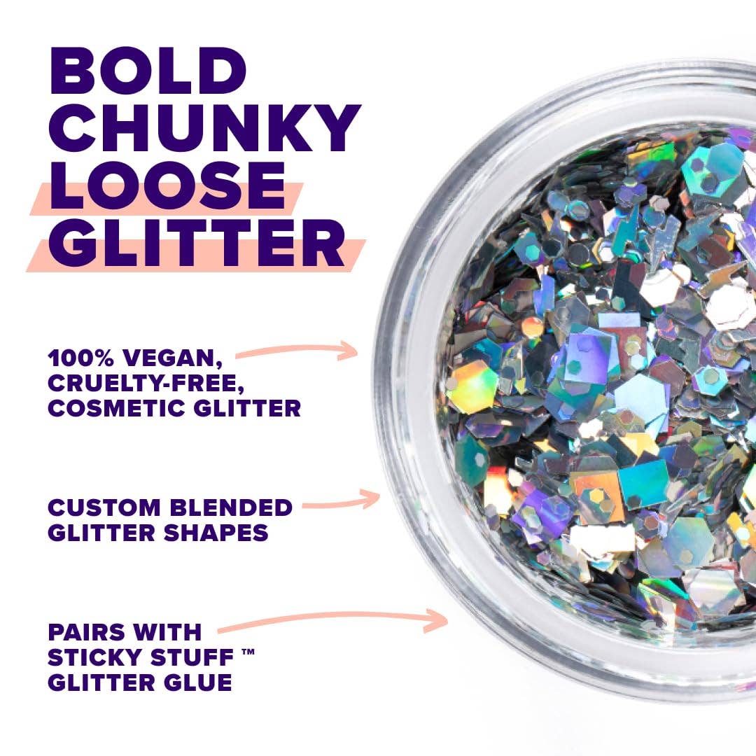 Macro Glitter | Silver-Lunar