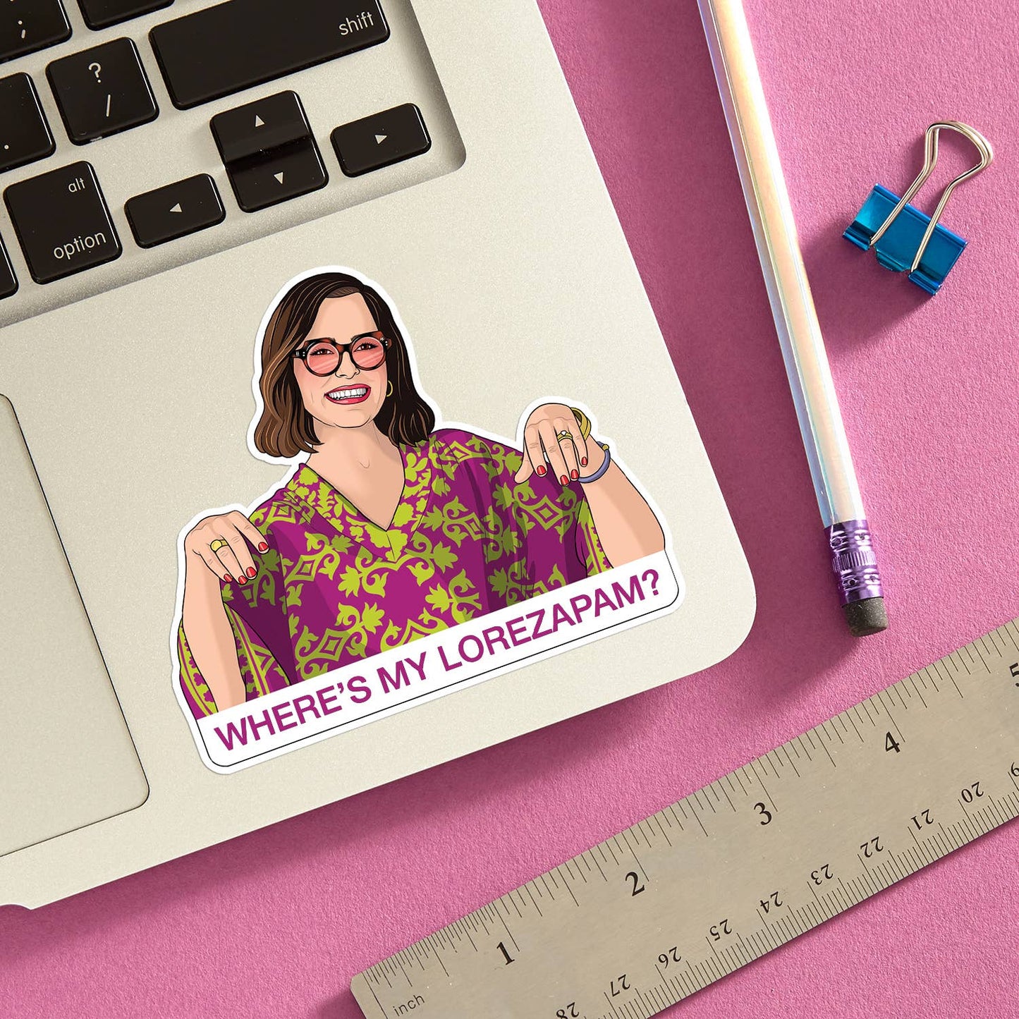 White Lotus - Where's My Lorezapam? Sticker