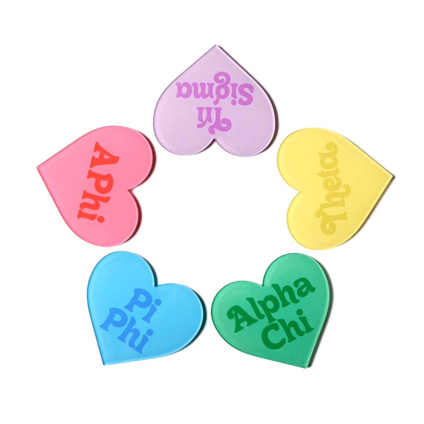 Tri Delta Heart Coaster
