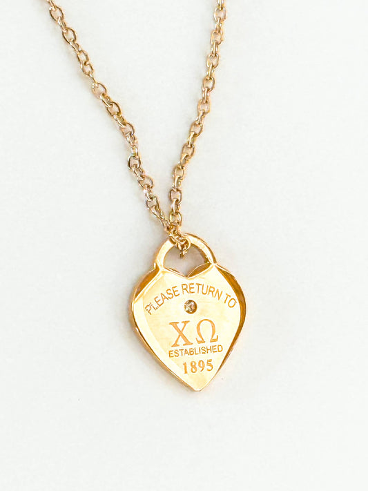 XO Please Return Necklace