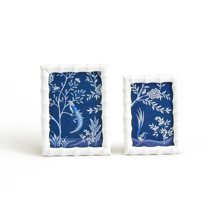 White Gloss Bamboo Photo Frame