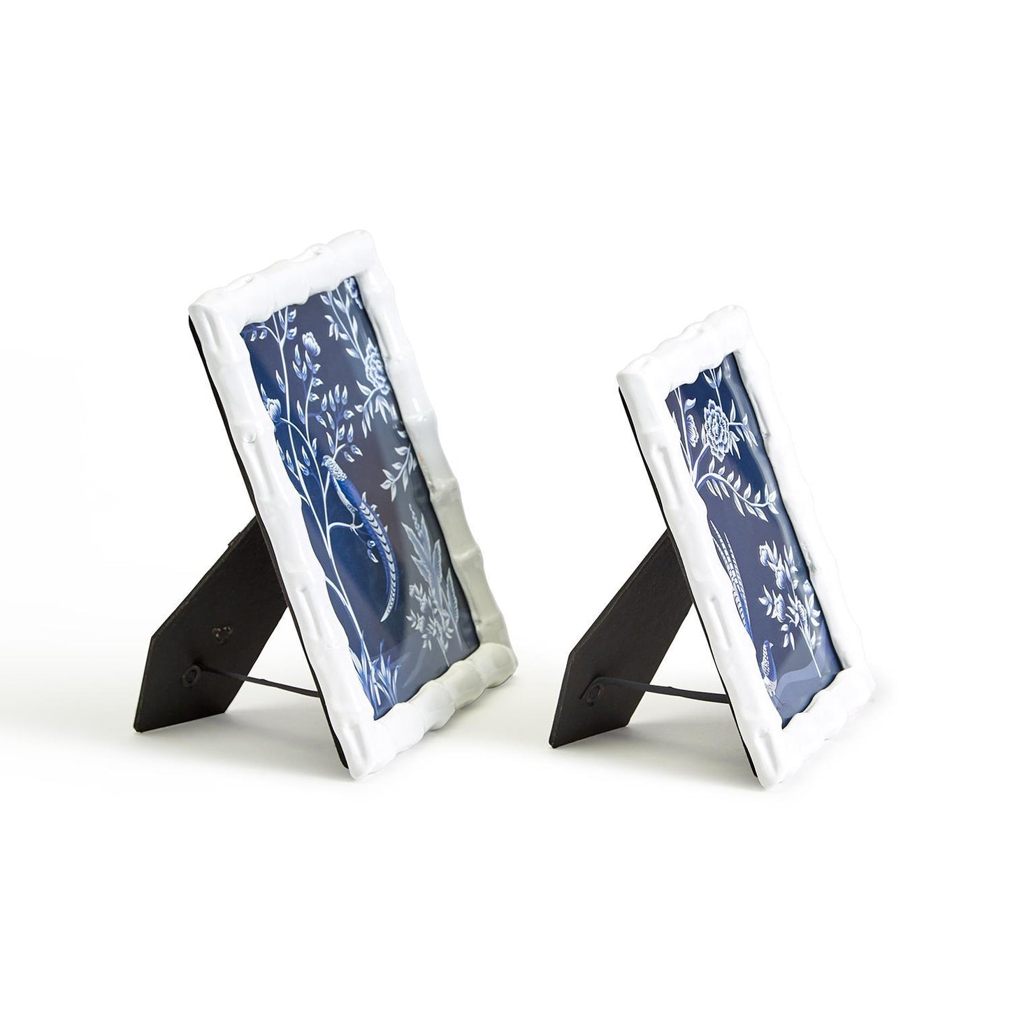 White Gloss Bamboo Photo Frame