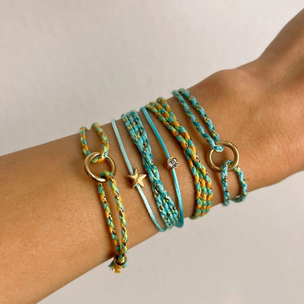 Friendship Cord Bracelet - Creamsicle