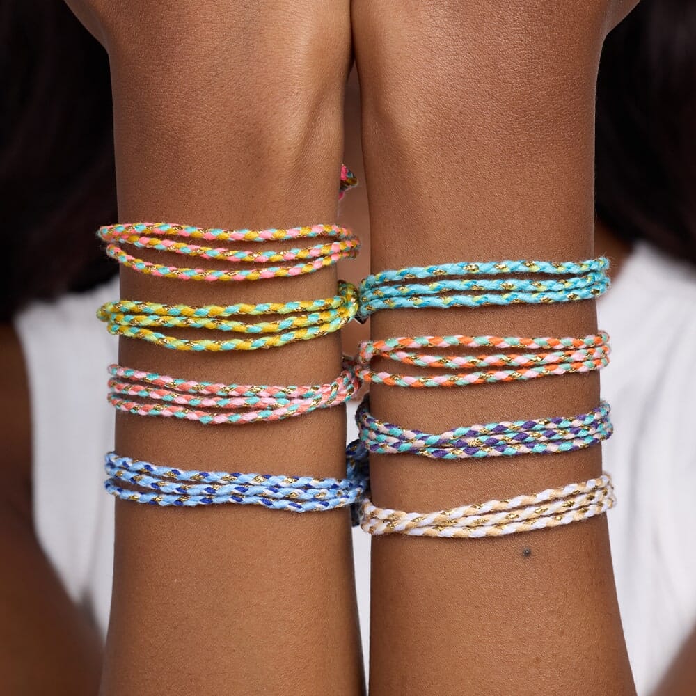 Friendship Cord Bracelet - Creamsicle