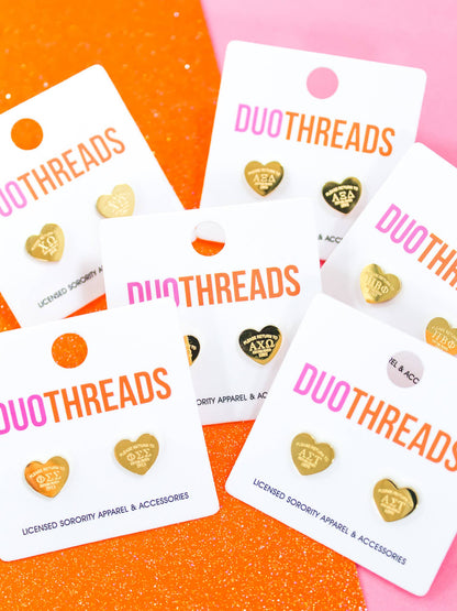 Theta Heart Earrings