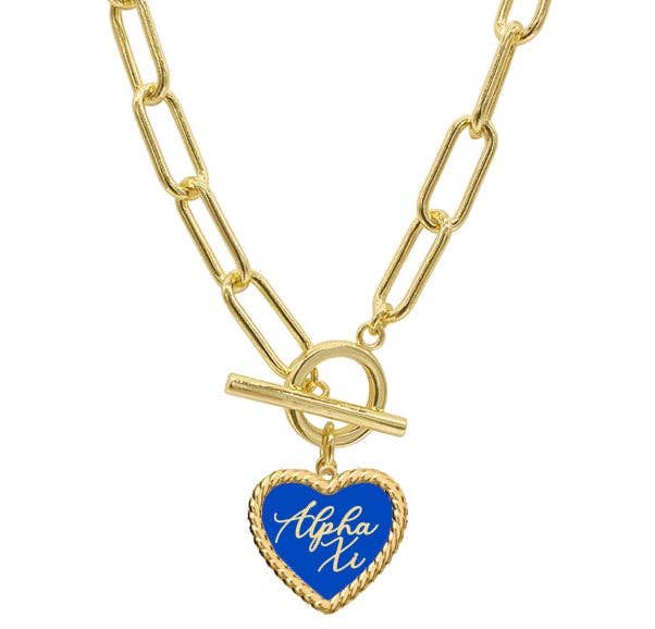 XO Heart Charm Necklace
