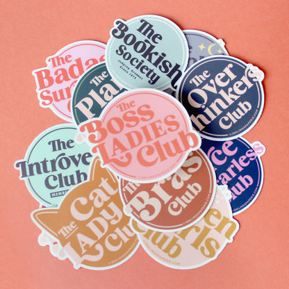 Overthinkers Club Sticker