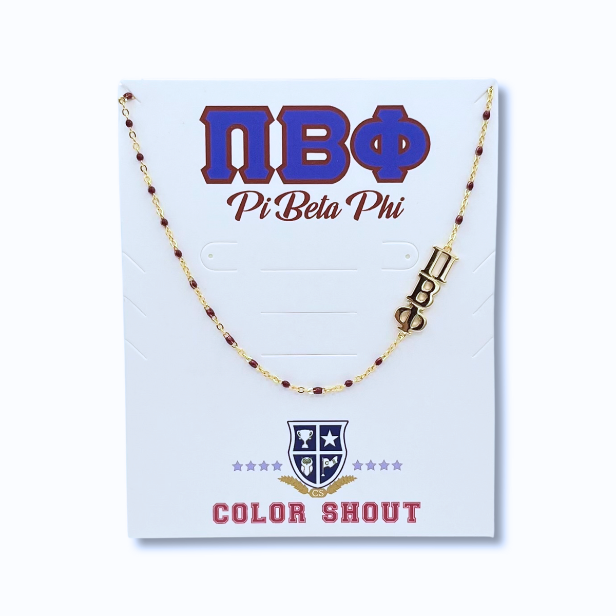 Pi Phi Side Necklace