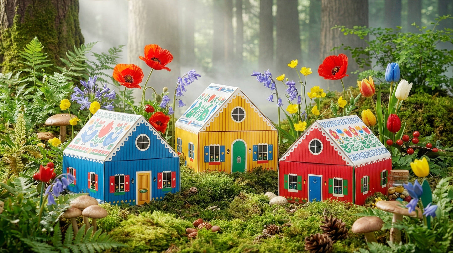 Swedish Dream® Tiny Living Red Matchbox Cottage