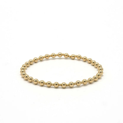 4mm+2mm+4mm Gold Filled Waterproof Dimension Bracelet: 6.5
