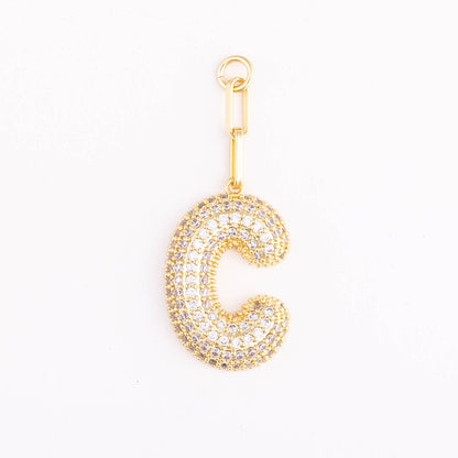 Bag Charm | Heather Initial: A