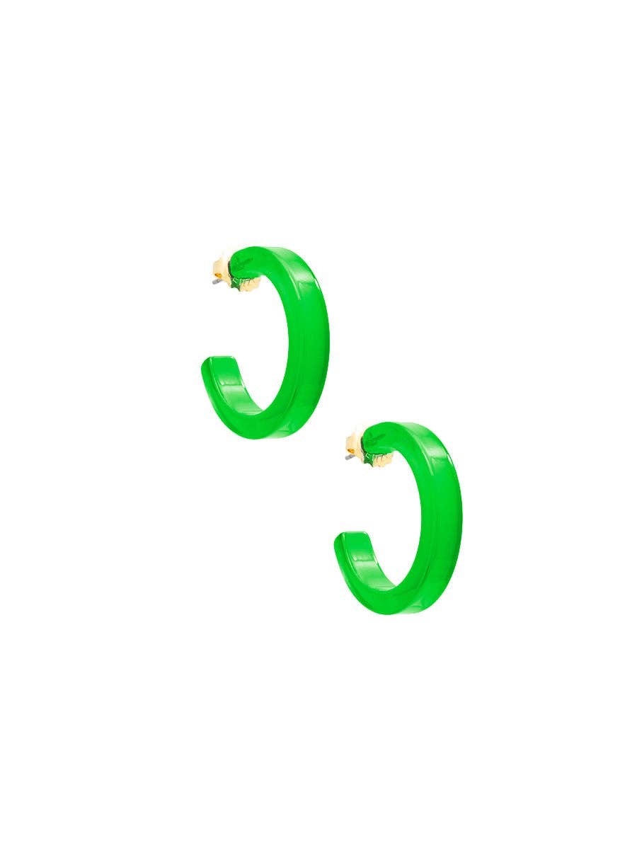 Daphne Hoop Earring - White