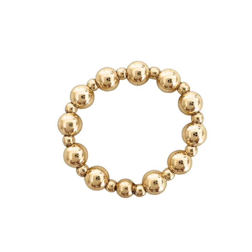 Gold filled 4mm and 2mm Waterproof Stretch Ring