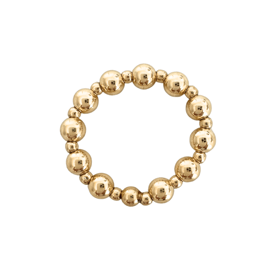 Gold filled 4mm and 2mm Waterproof Stretch Ring