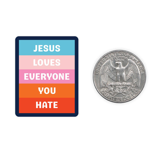 Nice Enough Stickers - Jesus Loves - Mini Sticker