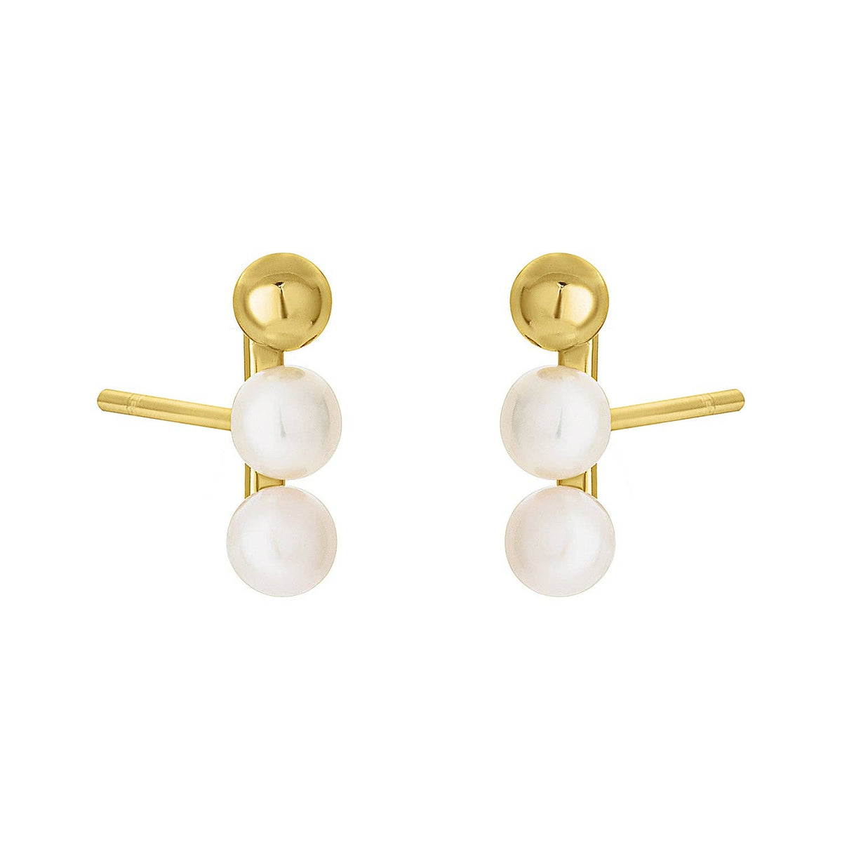 CHELSEA CLIMBER STUDS: GOLD