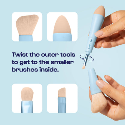 Alleyoop Makeup - Multi-Tasker - 4-in-1 Makeup Brushes