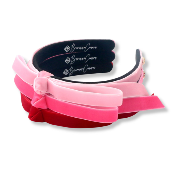 Brianna Cannon - Thin Hot Pink Ribbon Bow Headband