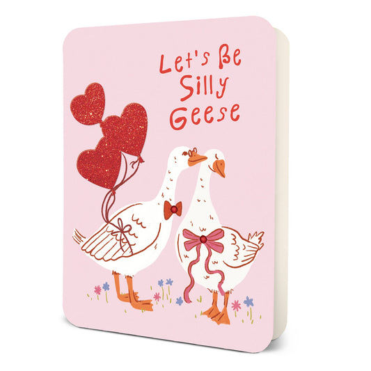 Silly Geese Deluxe Greeting Card