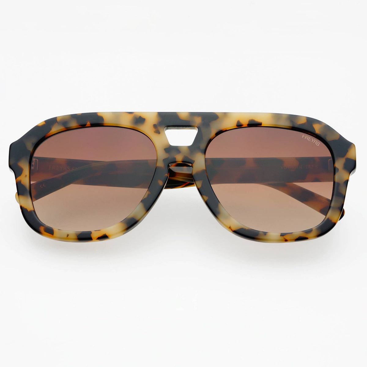 Voyager Aviator Sunglasses  : Milky Tortoise