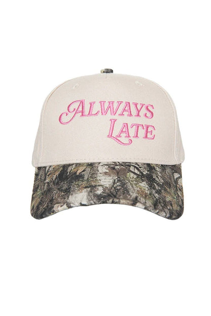 Always Late Hat - Pink Stripe