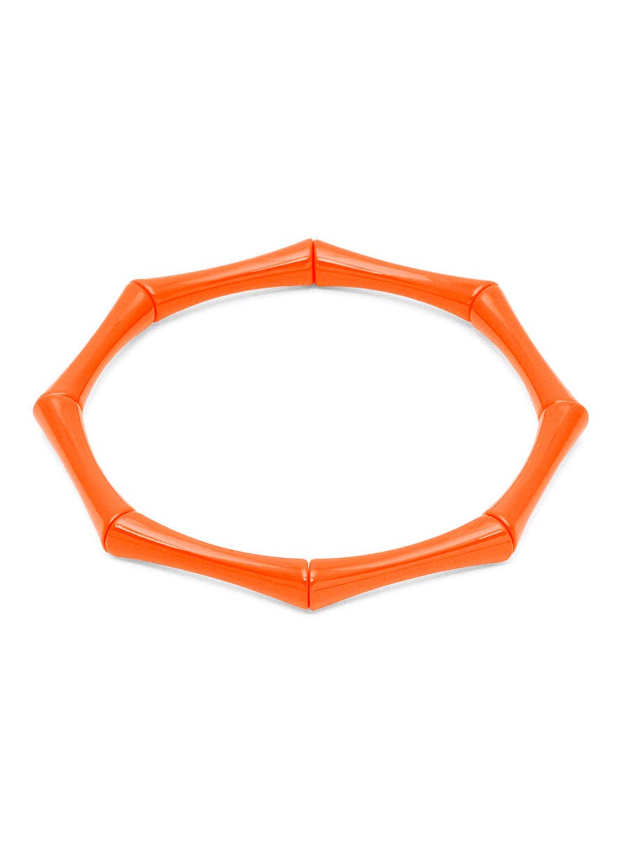 Enamel Bamboo Bracelet - Black