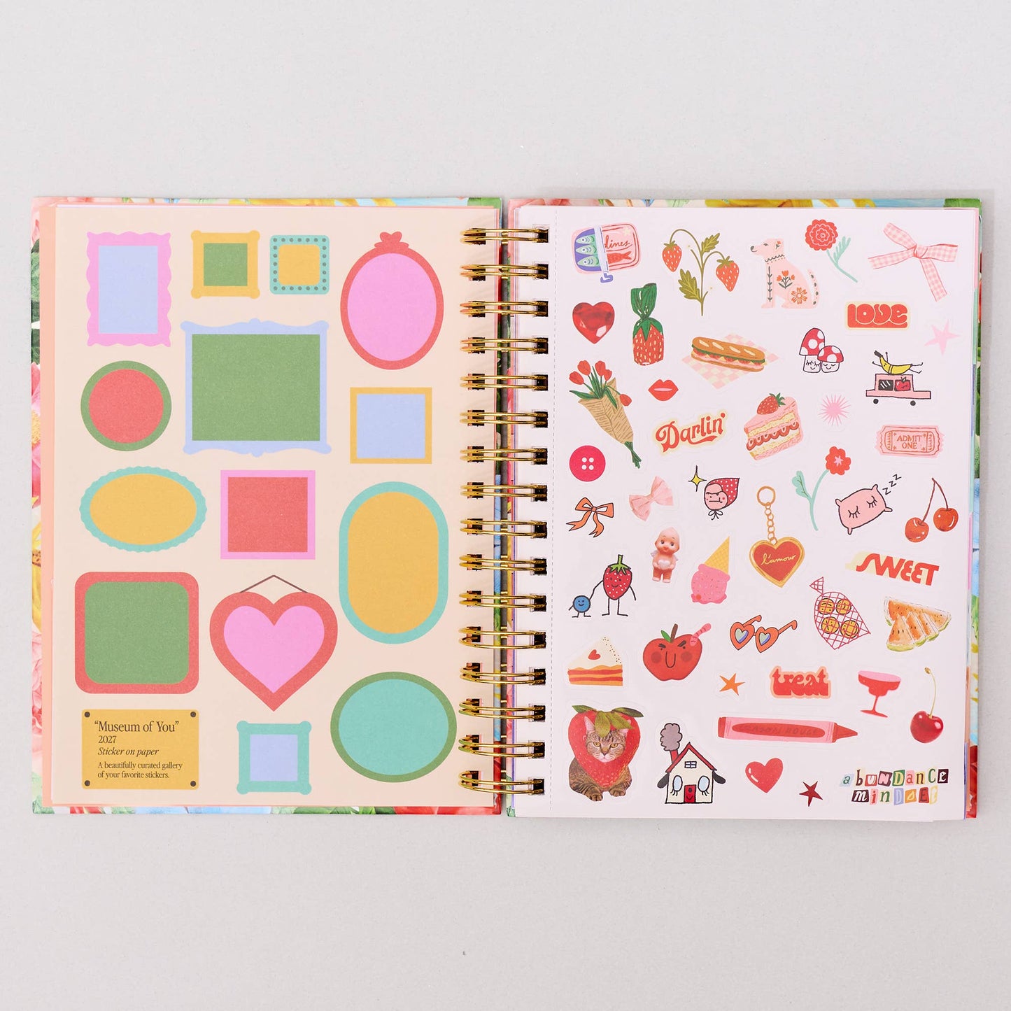 17-Month Academic Planner - Medium Oil Paint Floral