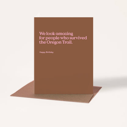 Oregon Trail Funny Birthday Card