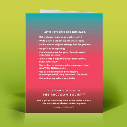 Weed Birthday Card