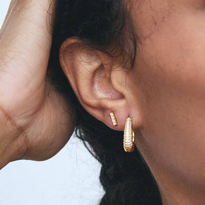 MAEDA BAR STUDS GOLD: GOLD
