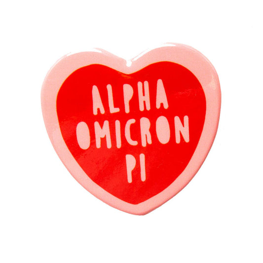 Sweet Heart Button: Alpha Omicron Pi