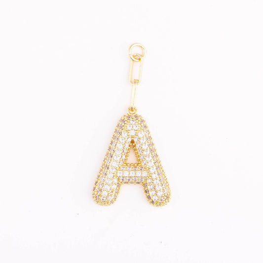 Bag Charm | Heather Initial: A