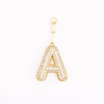 Bag Charm | Heather Initial: K