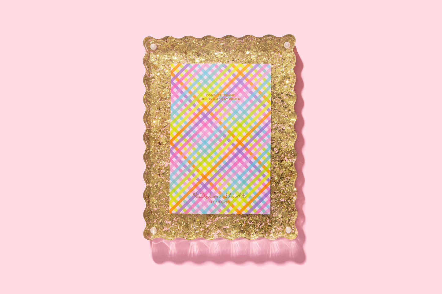 Medium Frame - Gold Confetti